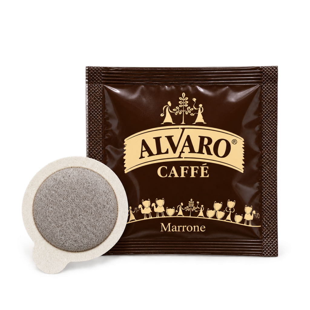 Cafea măcinată în paduri E.S.E. POD ALVARO CAFFÈ VERO MARRONE, 7 g