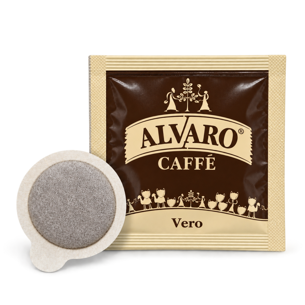 Cafea măcinată în paduri E.S.E. POD ALVARO CAFFÈ VERO, 7 g